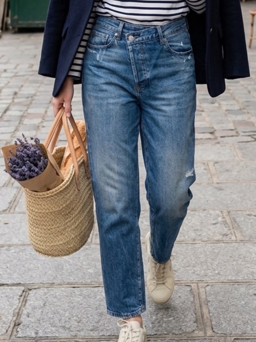 Le Temps Des Cerises  French Style blue Denim Women's Jeans Size 26